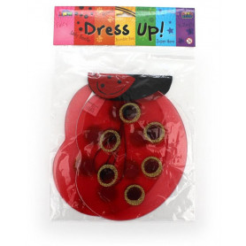 LADY BEETLE WINGS (RED/GOLD/BLACK)