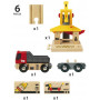 BRIO Station - Freight Goods Station, 6 pieces