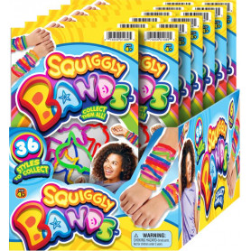 SQUIGGLY BAND 6PK  (D144)