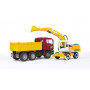 Bruder 1:16 MAN TGA Truck with Liebherr Excavator