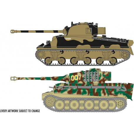 AIRFIX CLASSIC CONFLICT TIGER 1 VS SHERMAN FIREFLY 1:72