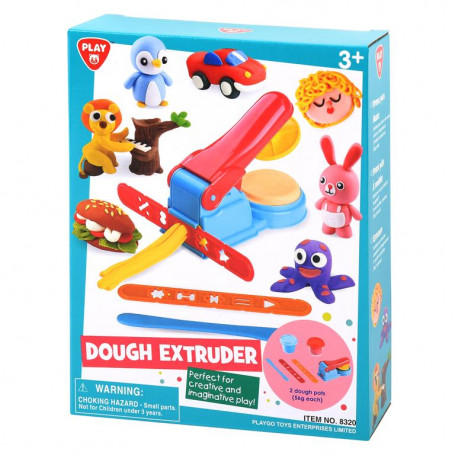 PLAYGO - DOUGH EXTRUDER (2 X 2 OZ DOUGH INCLUDED)