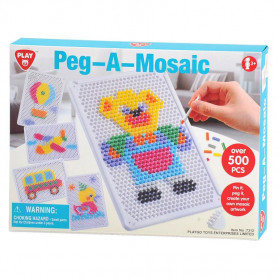 PLAYGO - PEG-A-MOSAIC - OVER 500 PCS - A5 SIZE
