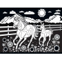 Masterpcs Kids Velvet Coloring Horse and Pony Puzzle 60 pcs