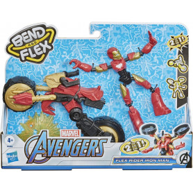 AVENGERS BEND AND FLEX FLEX RIDER IRON MAN