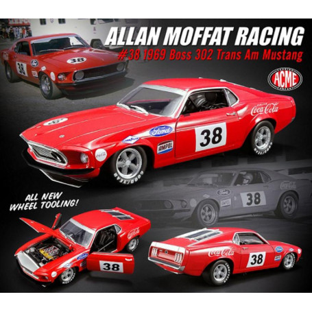 1:18 Allan Moffat Racing # 38 Coca Cola 1969 Boss 302