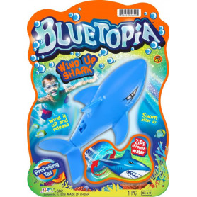 BLUETOPIA WIND UP SHARK   (D72)