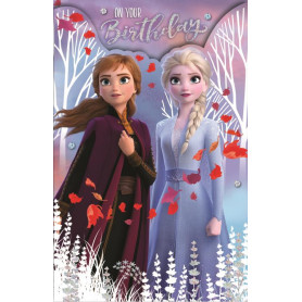 CARD - DISNEY FROZEN 2 LEAVES SWOOSH