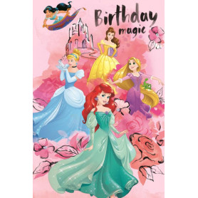CARD - DISNEY PRINCESS WCLR CASTLE