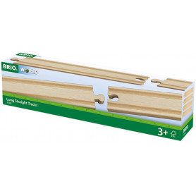 BRIO Tracks - Long Straight Tracks, 4 pieces