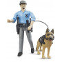 Bruder Policeman with dog