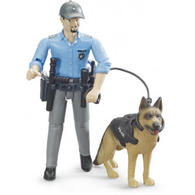 Bruder Policeman with dog