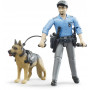 Bruder Policeman with dog