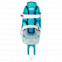 148 Adjustable Inline Skate TEAL GLITTER  | MED 2-5