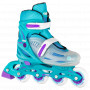 148 Adjustable Inline Skate TEAL GLITTER  | MED 2-5