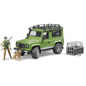 Bruder 1:16 Land Rover Defender w/forester + dog
