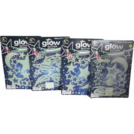 GLOW IN THE DARK 4 STYLES ASSTD