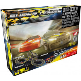 GB SUPER LOOPS ROAD SLOT RACING SET With Power Pack