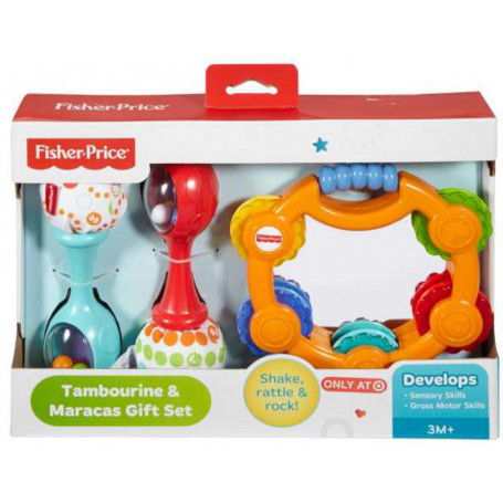 Fisher-Price Tambourine & Maracas Gift Set