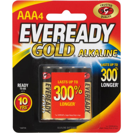 EVEREADY GOLD AAA 4PK (D200)