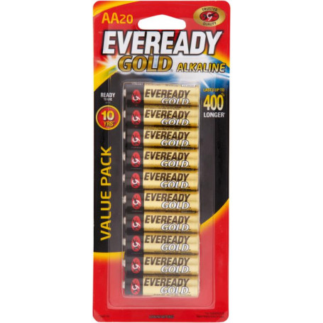 EVEREADY GOLD AA 20PK (D24)