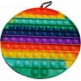 Pop It Fidget Toy SuperSized Rainbow CIRCLE (D12)