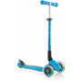 Globber PRIMO FOLDABLE LIGHTS SKY BLUE with Ano T-bar