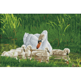 DIAMOND DOTZ MOTHER SWAN AND  SIGNETS
