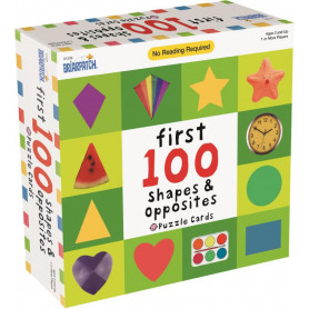 First 100 Shapes & Opposites Puzzle Cards