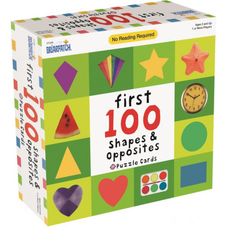 First 100 Shapes & Opposites Puzzle Cards