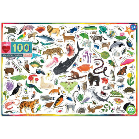 eeboo - 100 Pc Beautiful World