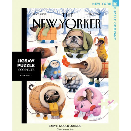 New York Puzzle Co - 1000 Pc Baby Its Cold Outside