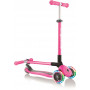 Globber Primo Foldable Lights - Neon Pink