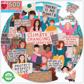 eeboo - 500 Pc Round Climate Action#