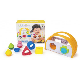LALABOOM SHAPE SORTER & 8 PCS BEADS
