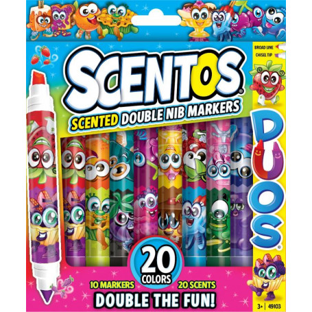 Scentos Scented Duos Double Nib Markers 10pk