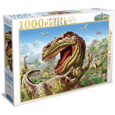 1000pce Tilbury Premium Puzzle - T-Rex & Dinosaurs