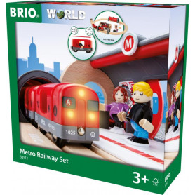 BRIO Set - Metro Railway Set, 20 pieces