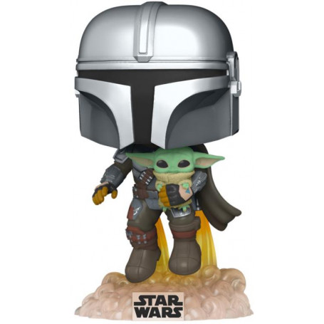 Star Wars: Mandalorian Flying w/Jetpack Pop!