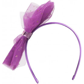 Pink Poppy Rapunzel Sparkling Bow Headband