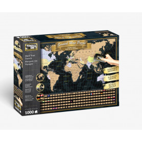 Scratch Off World Map Jigsaw Puzzle 500 Pieces