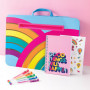 RAINBOW BRIGHT LAP DESK & STATIONERY