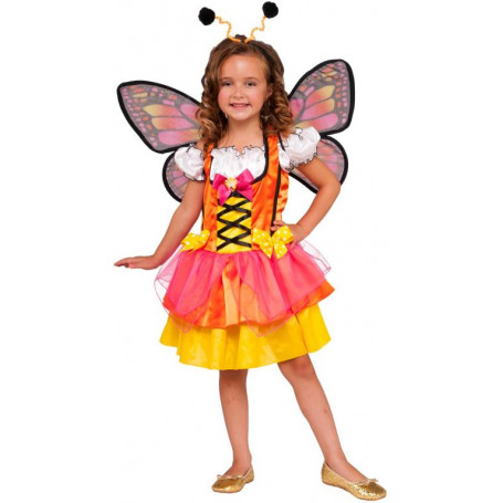 GLITTERY ORANGE BUTTERFLY - SIZE L