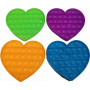 Pop It Fidget Toy Glow in the Dark HEART assorted (D48)
