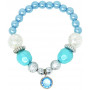 Pink Poppy Cinderella Glitter Necklace&Bracelet Set
