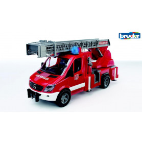 Bruder 1:16 MB Sprinter Fire Engine w/Slewing Ladder, Pump