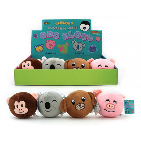 PLUSH - 10CM SLOW RISE ANIMALS W/SCENT ASST