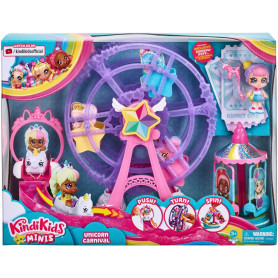 KINDI KIDS MINIS S2 RAINBOW UNICORN CARNIVAL PLAYSET