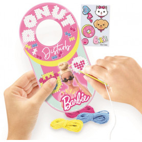 BARBIE CROSS-STITCH DOOR HANGER