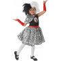 CRUELLA DE VIL DELUXE COSTUME - SIZE 7-8